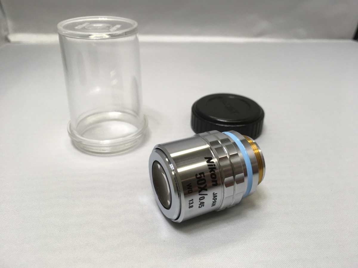 購入し ニコン/Nikon 顕微鏡 対物レンズ CF Plan 50X/0.45 WD 13.8