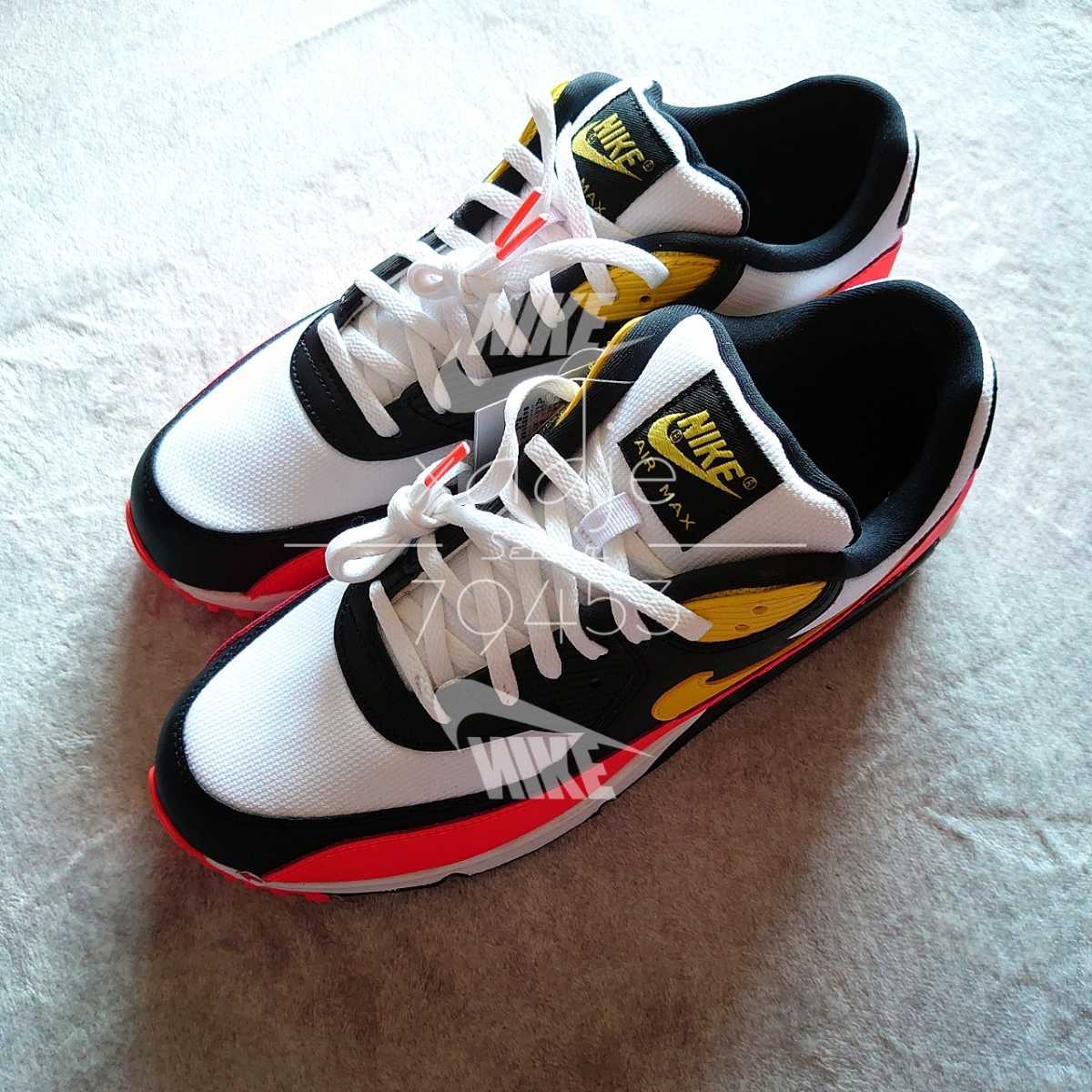 新品 正規品 NIKE ナイキ AIR MAX エアマックス 90 箱付き 白 黒 赤 