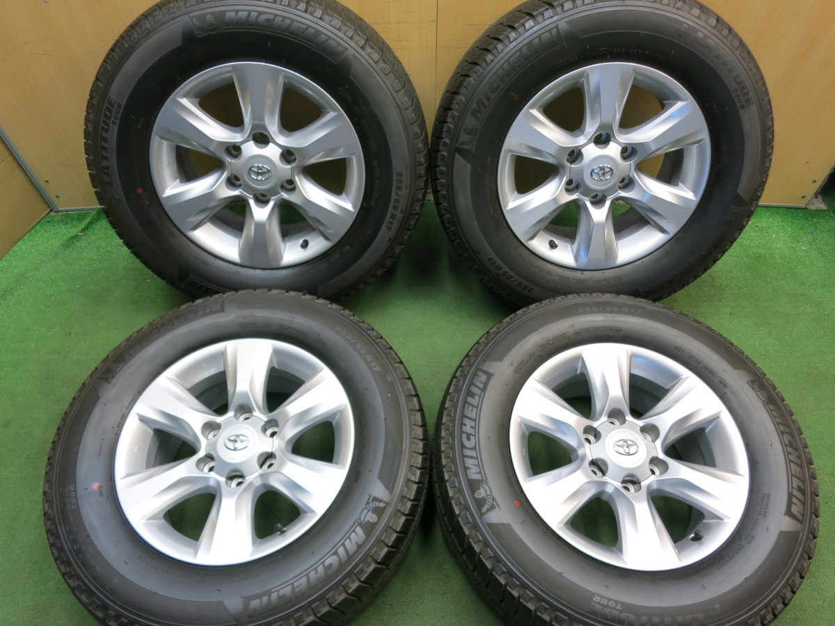 トヨタ 17インチ ホイールセット ミシュランランクルプラド最終型
