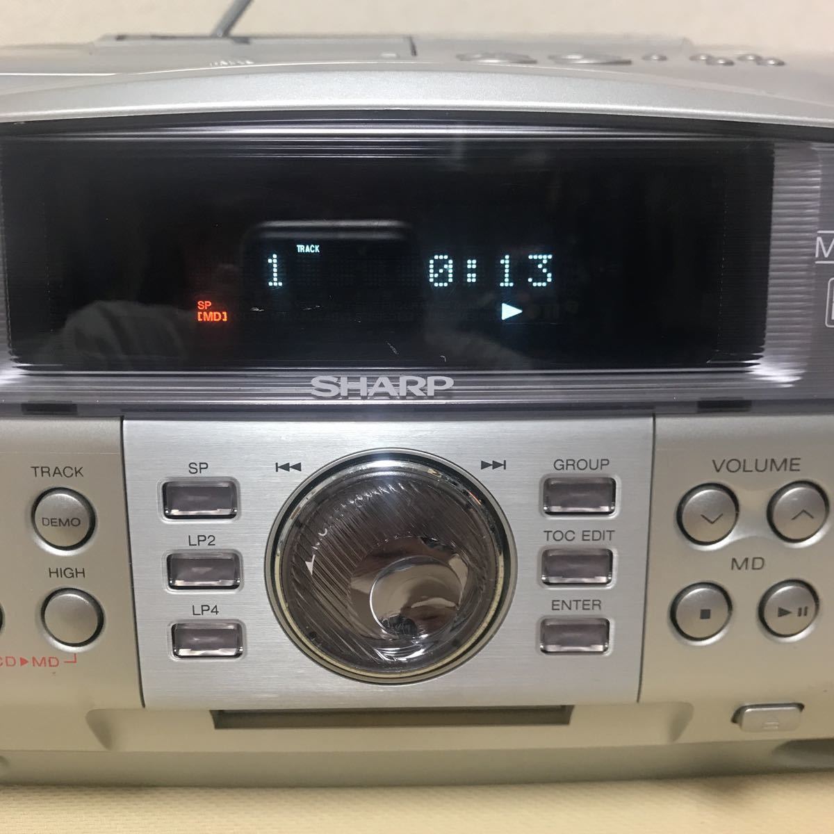 購入値下 ☆シャープ CD/MDラジカセ MD-F250-S MDLP対応 ☆