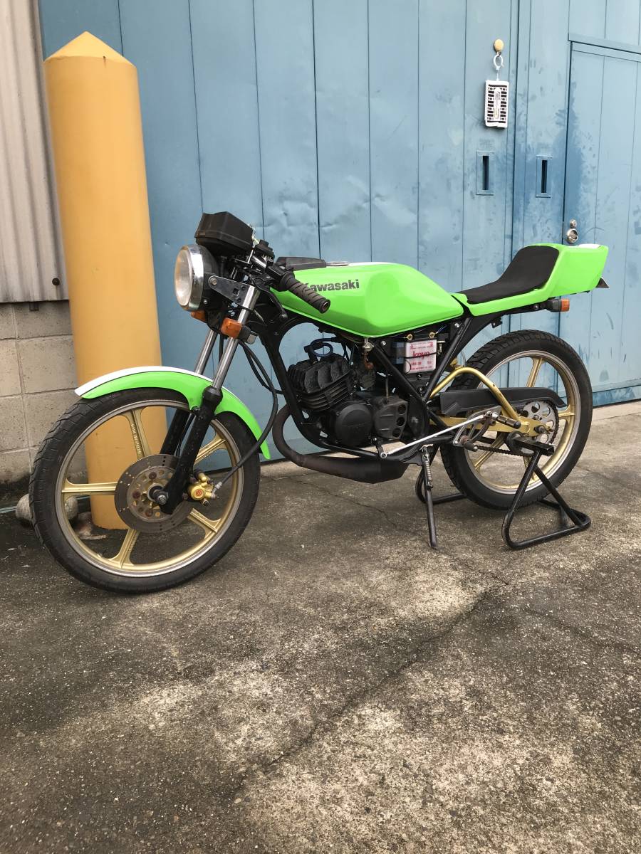 カワサキ AR50 初期 エンジン 80 書付 動画あり AR80 カフェ レーサー