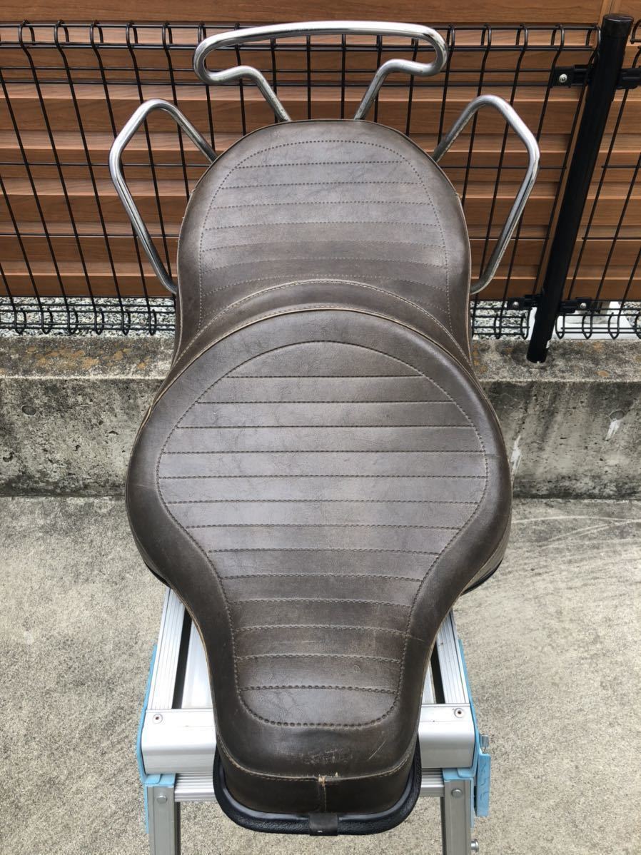 ショベル ハーレー FLH バディシート バックレスト付き 黒 ショベル