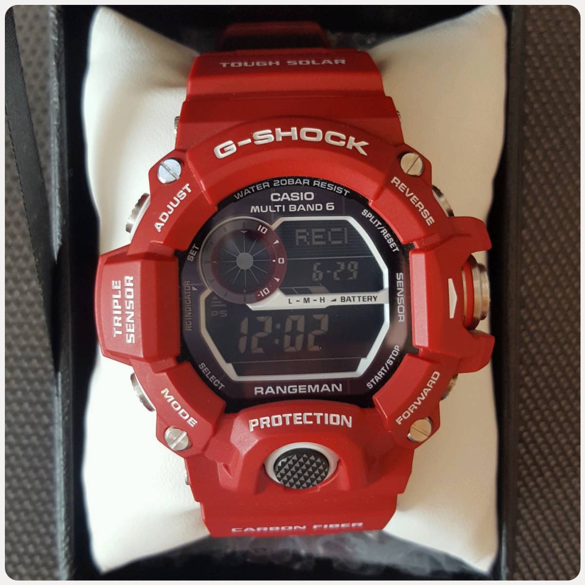 美品 G-SHOCK ジーショック GW-9400RDJ-4JF レンジマン RANGMAN メン 