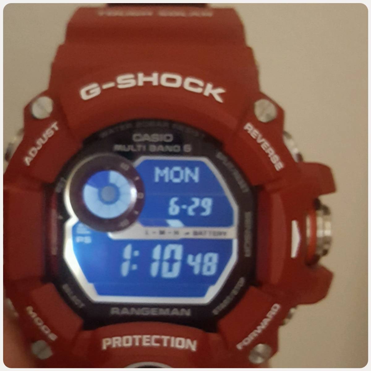 美品 G-SHOCK ジーショック GW-9400RDJ-4JF レンジマン RANGMAN メン 