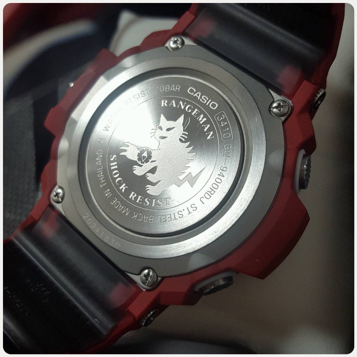 美品 G-SHOCK ジーショック GW-9400RDJ-4JF レンジマン RANGMAN メン 