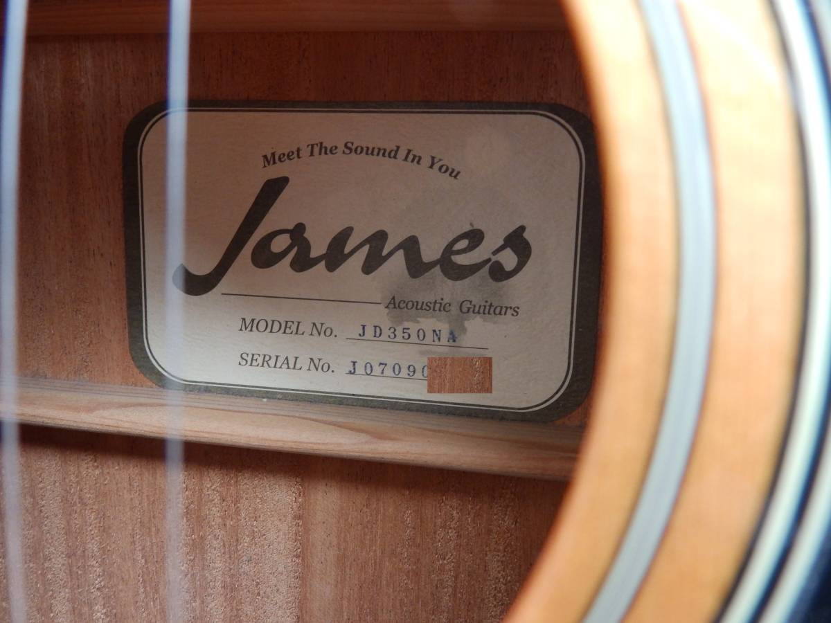 James ジェームス JD350NA アコースティックギター ソフトケース付 