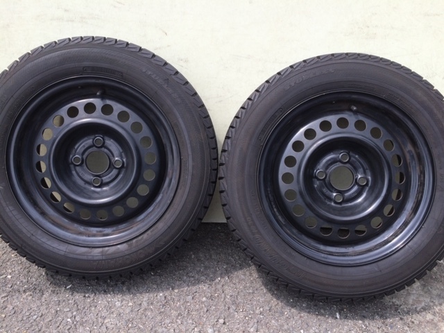 FITフィット純正スチール 175/65R15バリ山スタッドレスヨコハマアイス