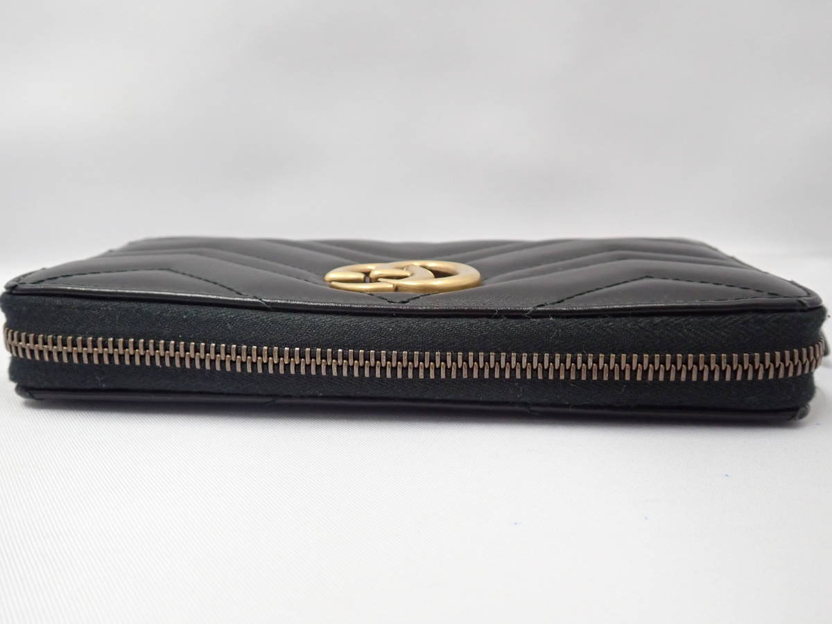 GUCCI グッチ GGマーモント ラウンドファスナー 長財布 443123 