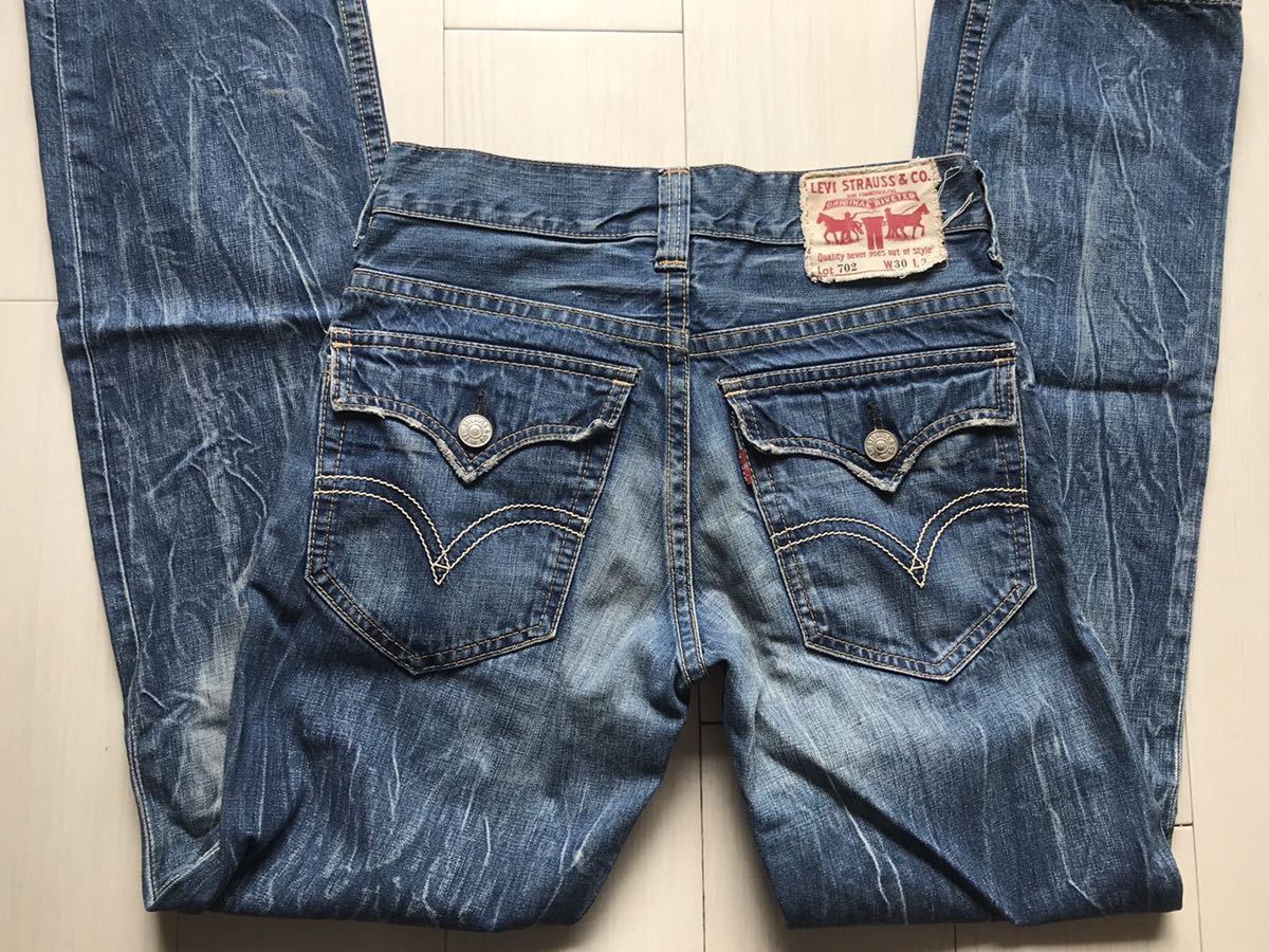 即決】W30 リーバイス702 Levi''s フラップポケット 布パッチ 裾