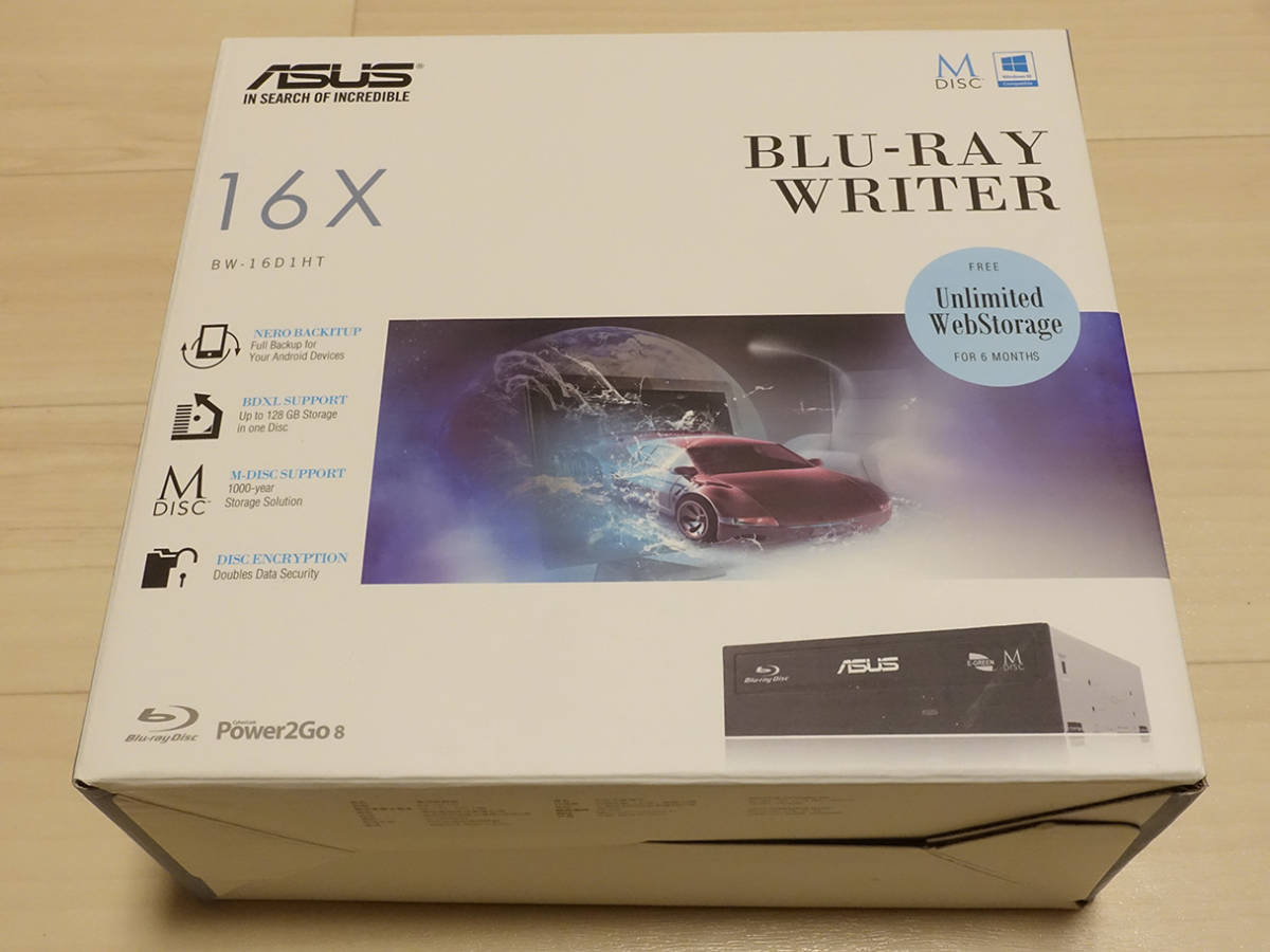 ASUS BW-16D1HT FW3.01 UHDフレンドリーブルーレイドライブ