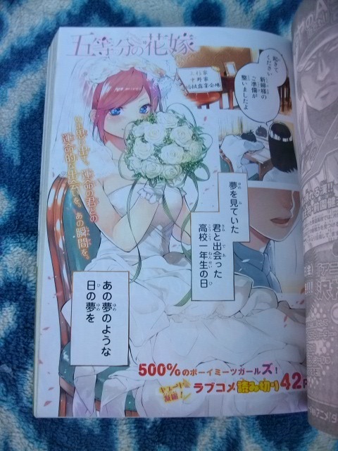 五等分の花嫁 新連載前読切掲載号 週刊少年マガジン2017年8号 極