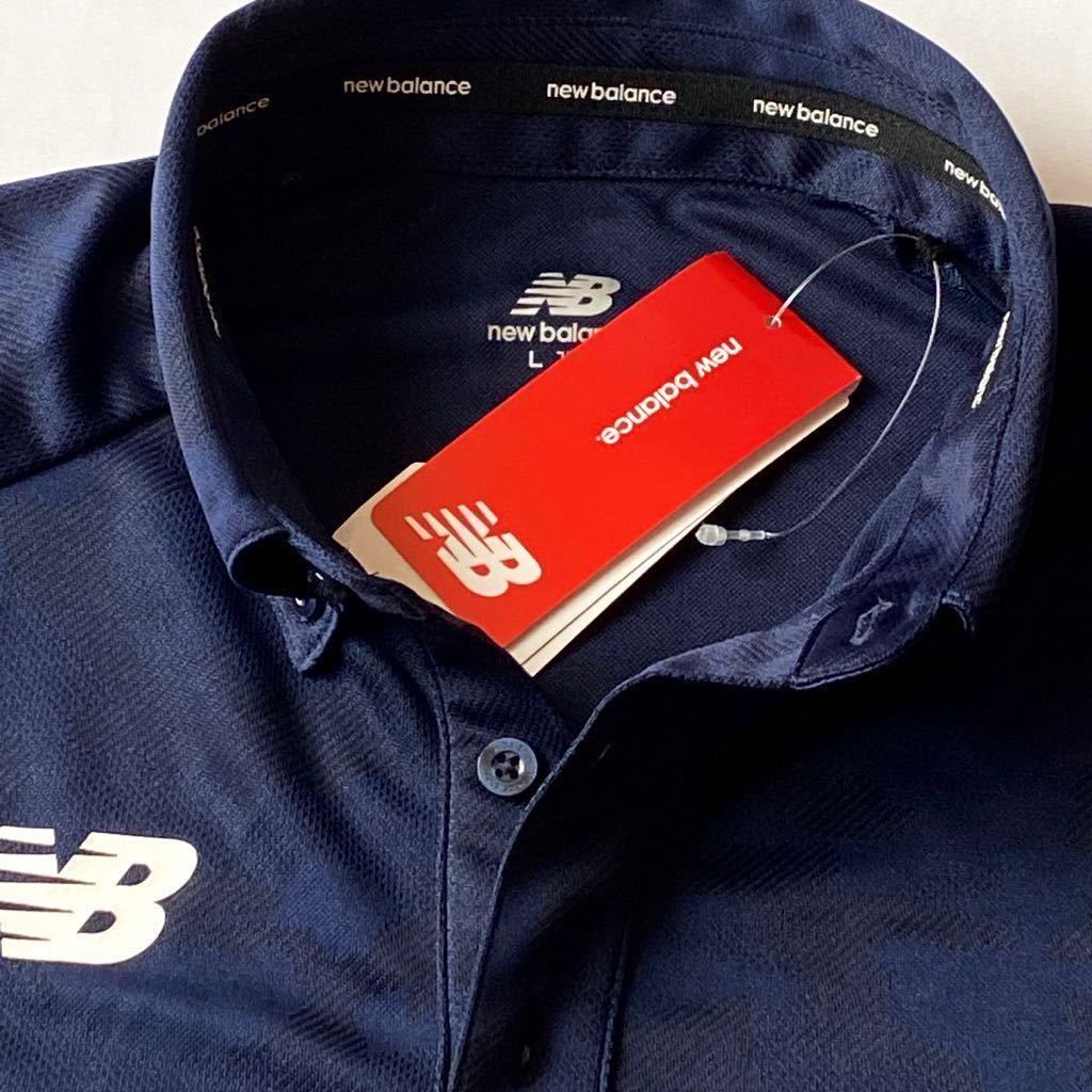 2026，本物保証 ニューバランス L 吸汗速乾 半袖 ボタンダウンシャツ ネイビー 紺 new balance NB DRY 機能 ポロシャツ さらさら 半袖シャツ(シャツ)｜売買されたオークション情報、yahooの商品情報をアーカイブ公 シャツ
