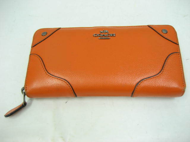 COACH コーチ 長財布 ラウンドファスナー ジップアラウンド レザー 革