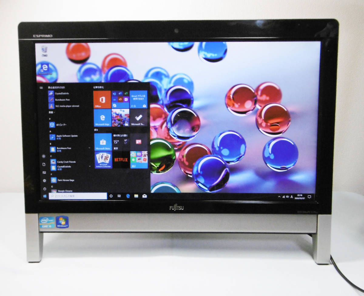 定番人気，爆買い 高性能 第2世代Core i5搭載 20型ワイド一体型 FH50/EN メモリー4GB/HDD500GB/DVDマルチ/カメラ/Windows10(モニタ一体型)｜売買されたオークション情報、yahooの商品情報をアーカイブ公開 - オークファン 富士通