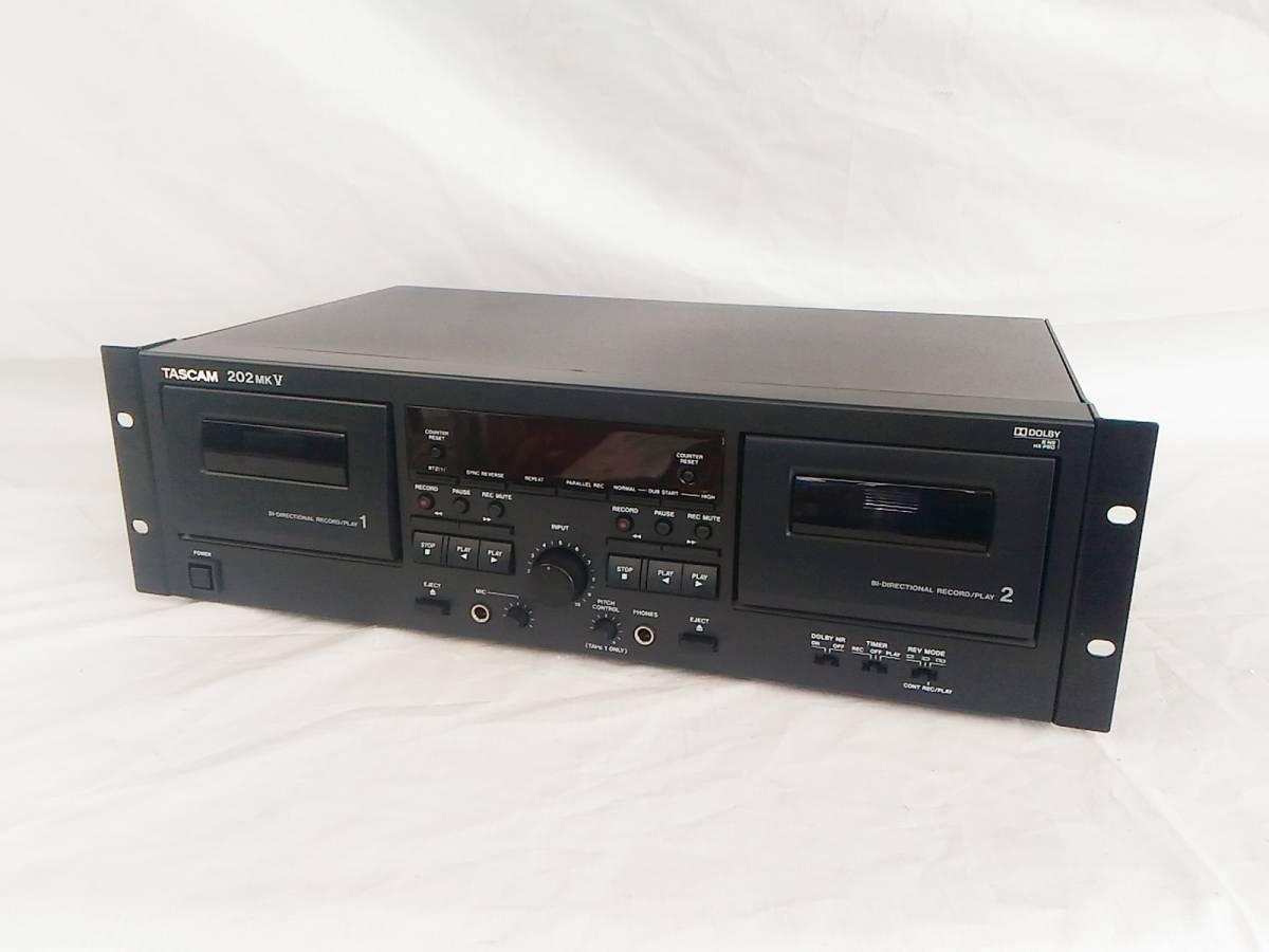TASCAM 202MKVII (日本) ダブルカセットデッキ ダブルカセットデッキ