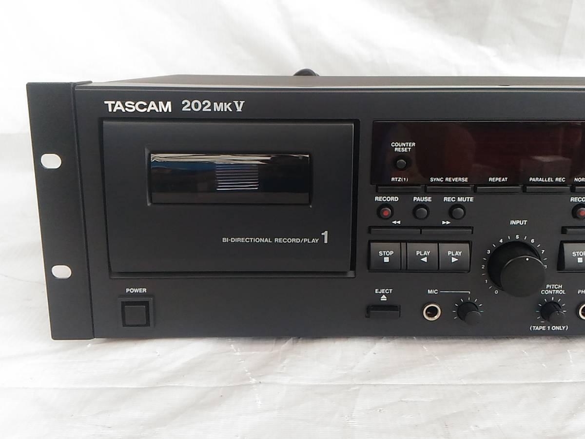 TASCAM 202MKVII (日本) ダブルカセットデッキ ダブルカセットデッキ