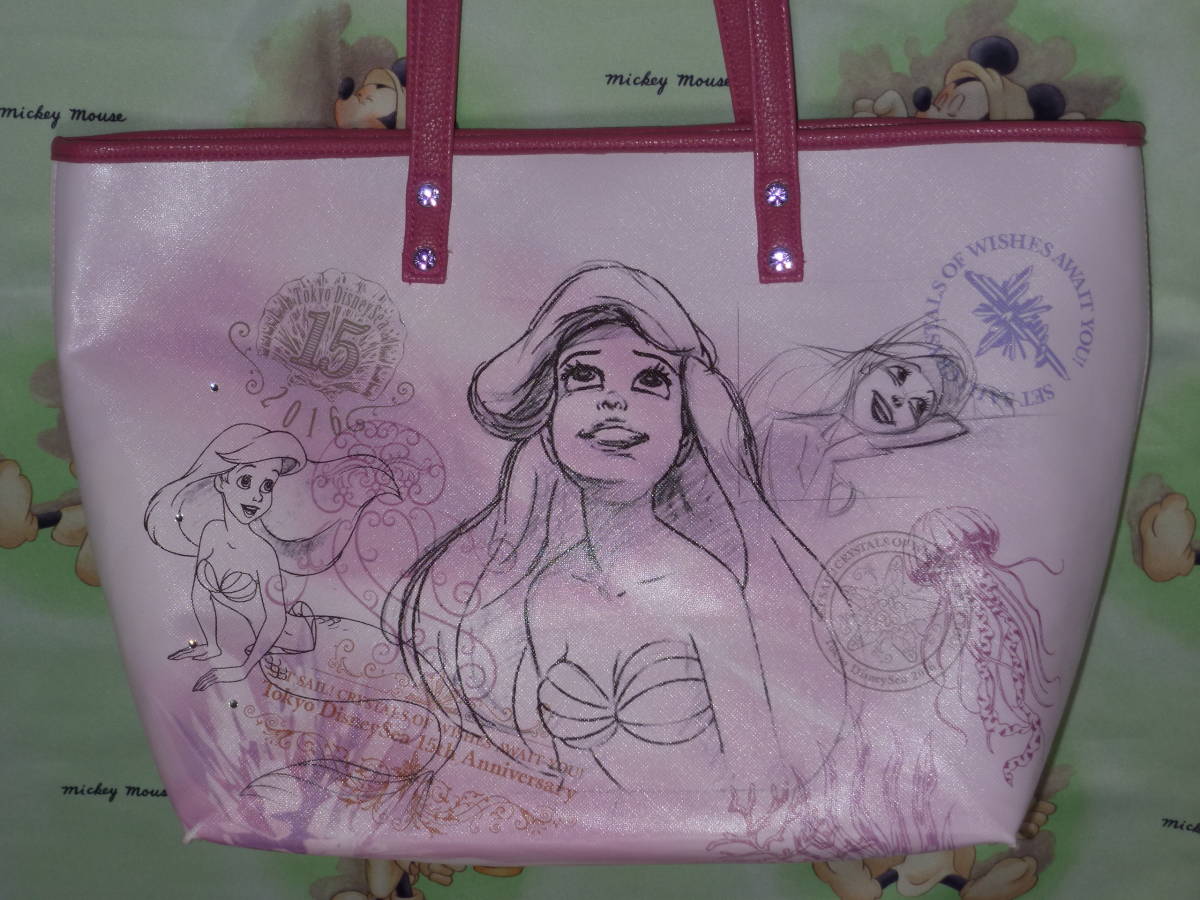 Tds 15周年 リトルマーメイド アリエル トートバッグ 東京ディズニーシー ディズニー 売買されたオークション情報 Yahooの商品情報をアーカイブ公開 オークファン Aucfan Com