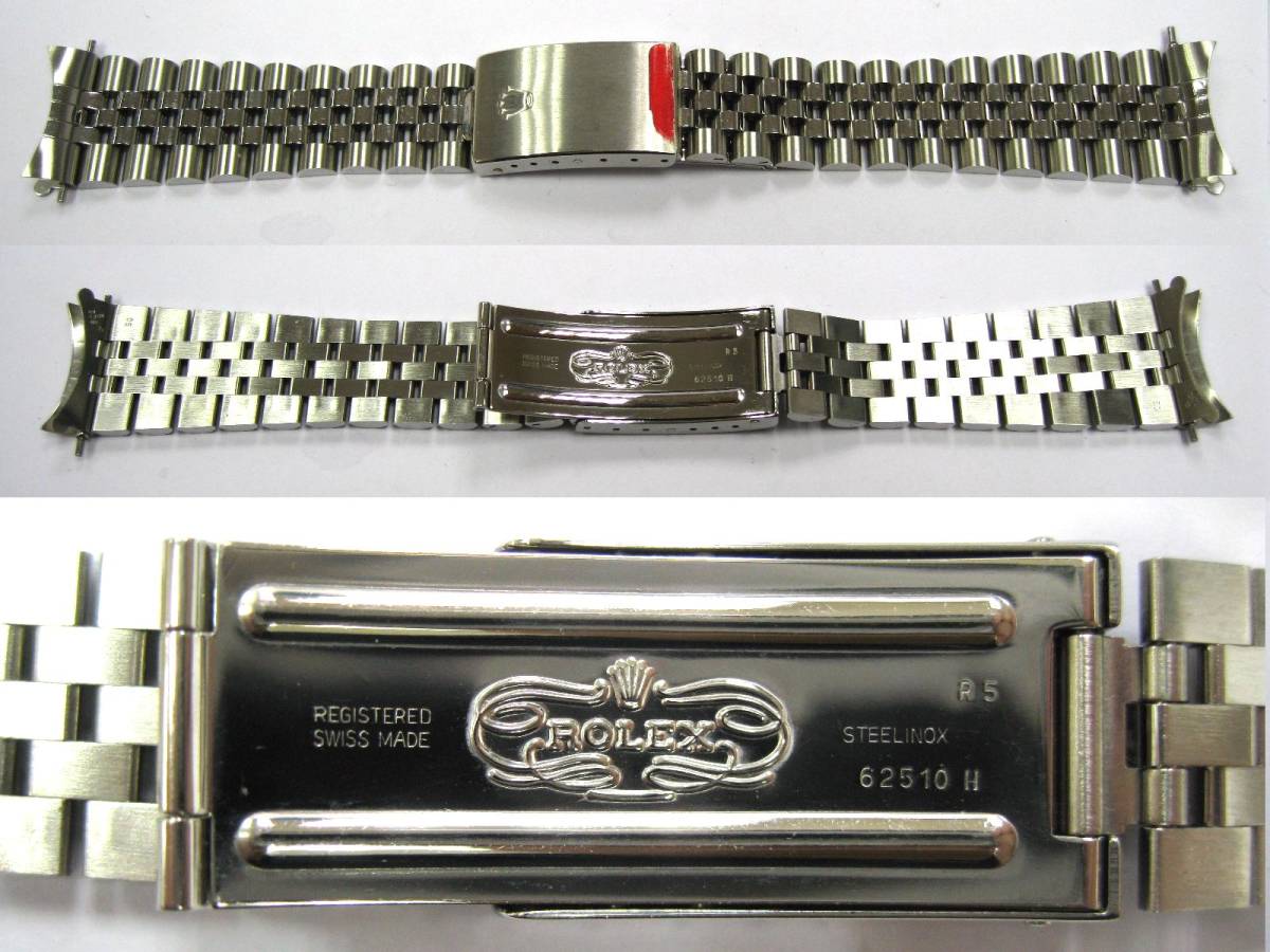 赤字超特価，大人気 ロレックス ２０ｍｍ 純正 GMTマスター専用 ジュビリーブレス REF：62510H(ベルト、ブレスレット)｜売買されたオークション情報、yahooの商品情報をアーカイブ公開 - オークファン ベルト、ブレスレット