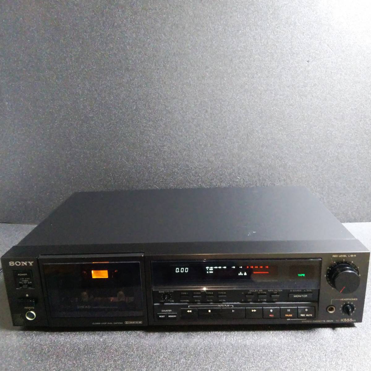 オーディオ機器 SONY ソニー カセットデッキ TC-K555ES ジャンク品