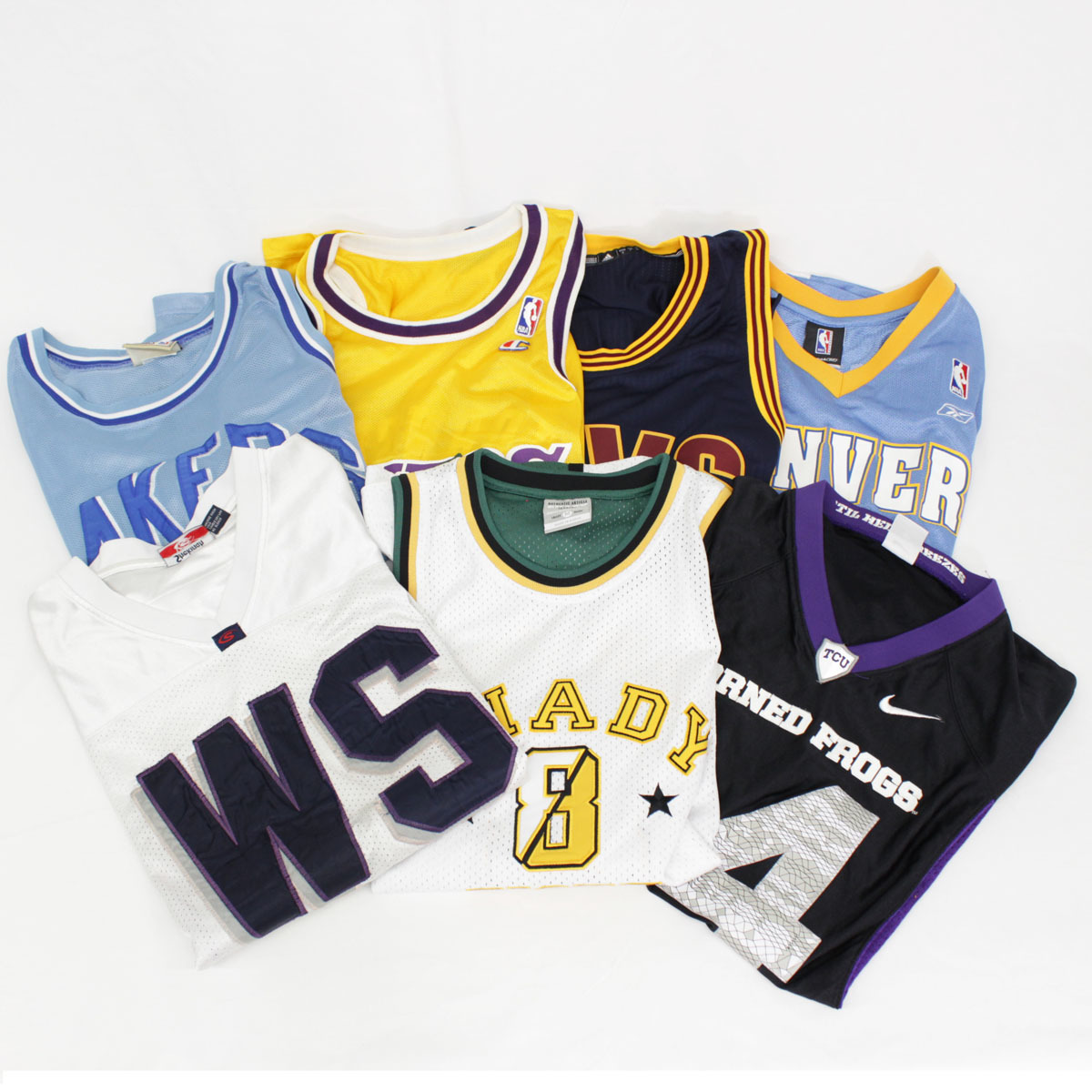 定番，人気セール バスケット ユニフォームまとめ7着セット サイズバラ - NBA/レイカーズ/デンバーナゲッツ/ゲームシャツ(ウエア)｜売買されたオークション情報、yahooの商品情報をアーカイブ公開 - オークファ その他