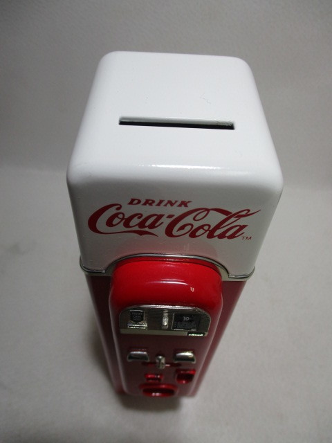 コカ・コーラのジュークボックス型のレトロな貯金箱。1996年製のレア
