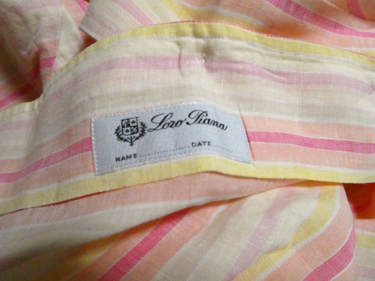 美品 正規品 イタリア製 Loro Piana ロロピアーナ 最高級麻100 