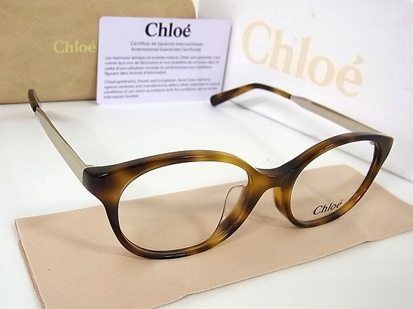1円 ■新品■未使用■ Chloe クロエ CE2702A 218 50□17 140 べっ甲 サングラス 眼鏡 メガネ ブラウン系×ゴールド系×クリア G9333kI