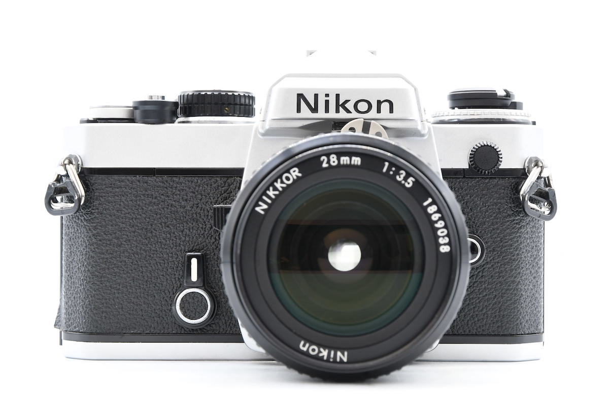 ◇ Nikon ニコン FE + AI NIKKOR 28mm F3.5 フィルムカメラ 広角単焦点
