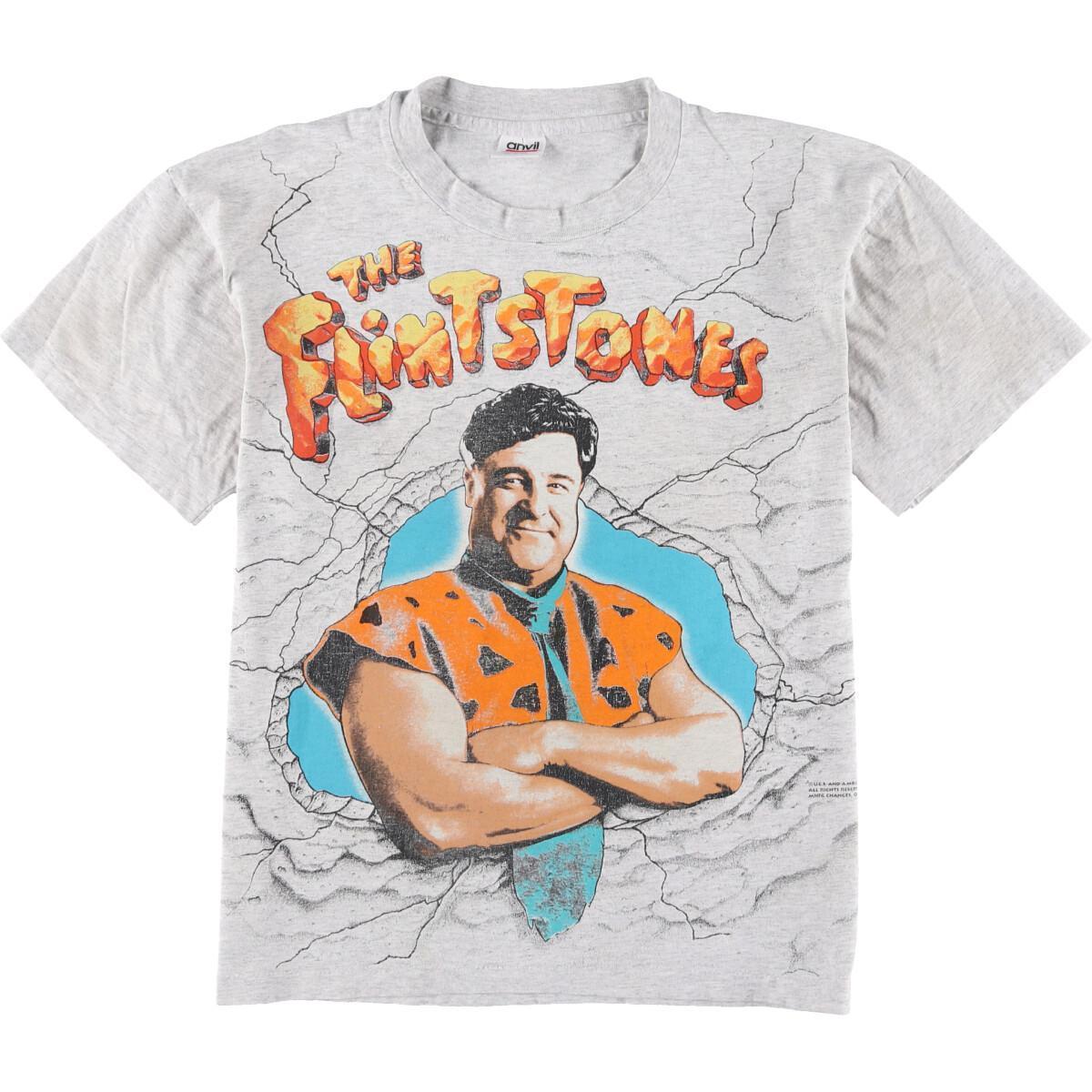 90sUS古着【フリントストーン 映画 半袖 アメリカ Tシャツ 】メンズ2XL 