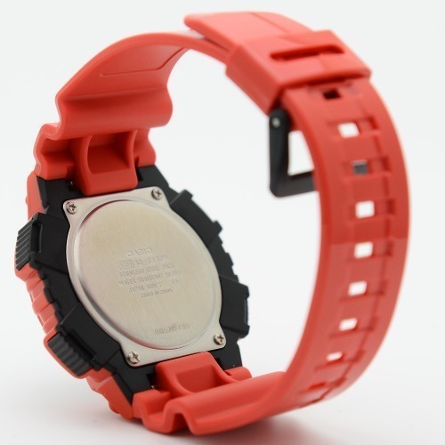 【1円】新品正規品日本未発売カシオCASIO10気圧防水ダイバー世界時計ソーラーウレタンベルトアナログデジタル 腕時計 レッド プレゼント_4