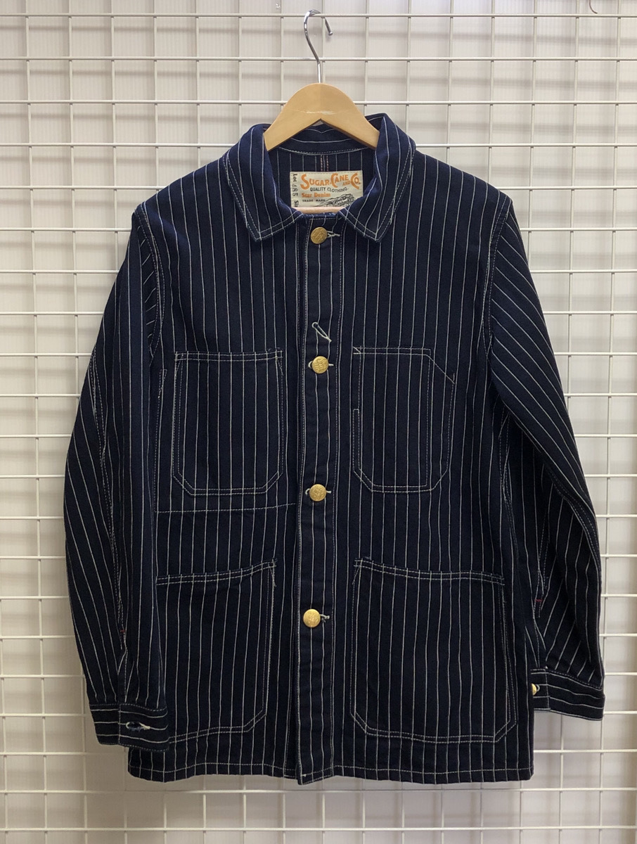 ☆ SUGAR CANE シュガーケーン ウォバッシュ ストライプ カバーオール