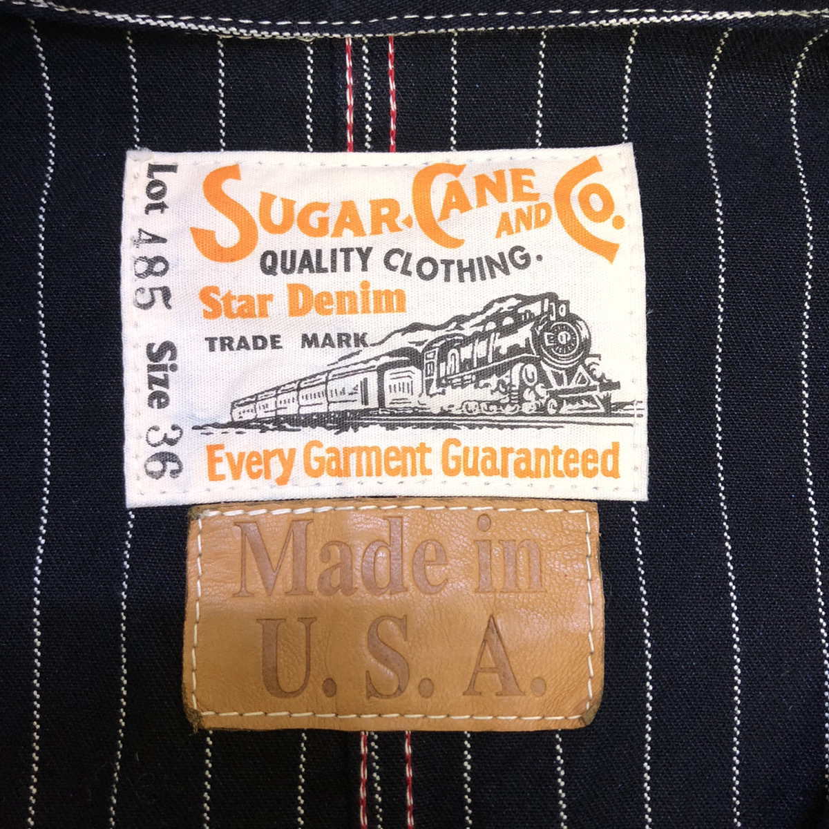 ☆ SUGAR CANE シュガーケーン ウォバッシュ ストライプ カバーオール