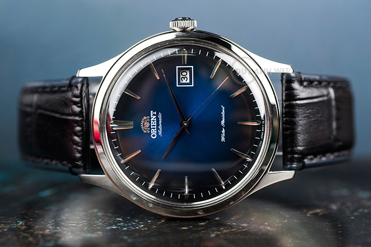 【1円】【日本未発売】新品正規品オリエントORIENTアンティークレザー革ビジネス自動巻き男性用メンズ腕時計レトロ青_1