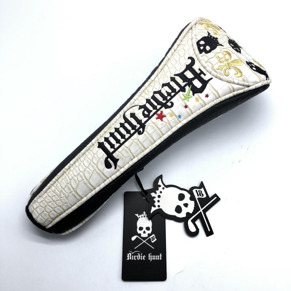  Birdie hunt バーディーハント ヘッドカバー 白&times;黒 スカル刺繍 クロコダイル柄 ゴルフ(その他)｜売買されたオークション情報、yahooの商品情報をアーカイブ公開 - オークファン ヘッドカバー