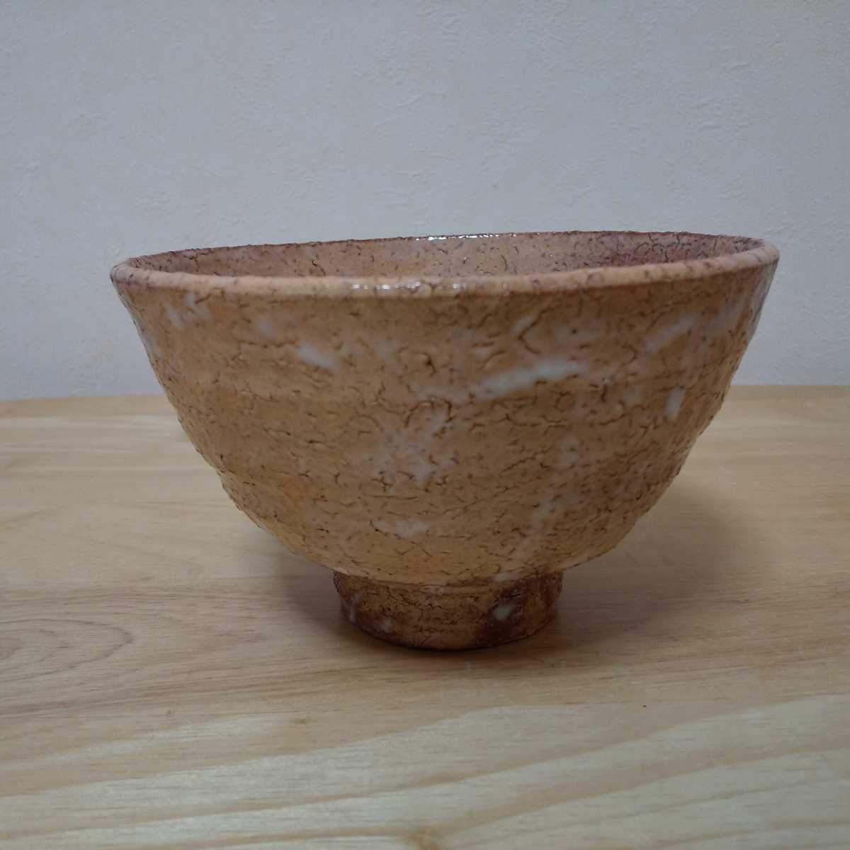 ☆ 波多野善蔵 共箱 萩焼 萩茶碗 共布 茶碗 栞 景色良好 共箱