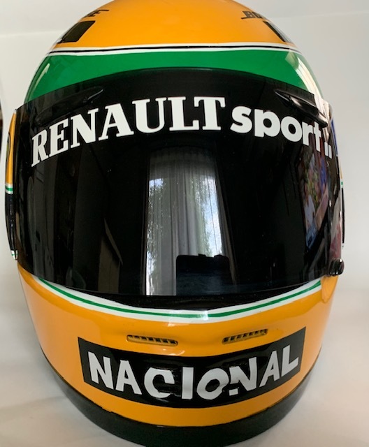 送料無料，100%新品 訳ありアイルトン セナ１/１レプリカヘルメット(F1)｜売買されたオークション情報、yahooの商品情報をアーカイブ公開 - オークファン F1