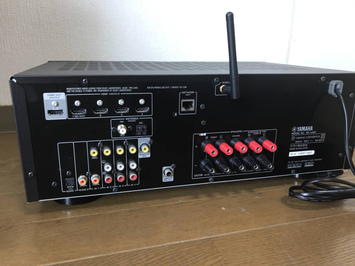 ヤマハ AVレシーバー 5.1ch/ネットワーク対応/4K対応/Bluetooth内蔵 RX