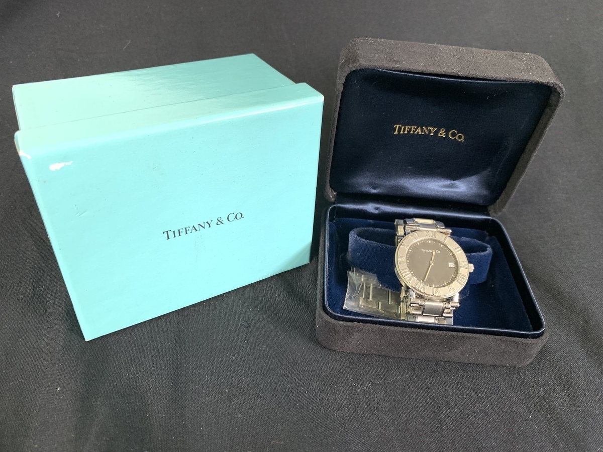 訳アリ】TIFFANY＆Co. / ティファニー アトラス ラウンド デイト