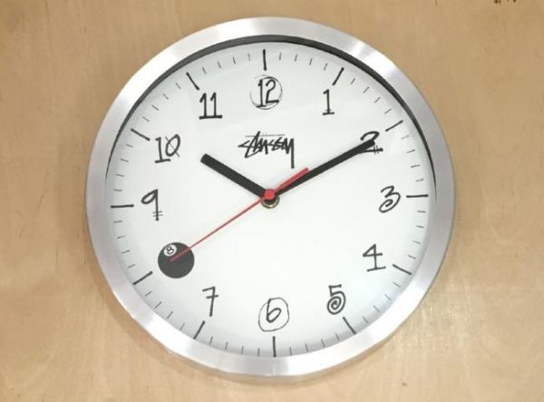 希少! 2012年 限定 Stussy ステューシー Tribe Exclusive Wall Clock 壁 掛け時計