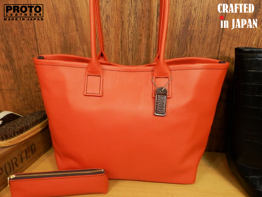 Mサイズ 鮮やかオレンジ国産レザー 岡山帆布 作ったトートバッグ ペンケース本革オールレザー牛革ビジネスバッグ日本製ハンドメイド トートバッグ 売買されたオークション情報 Yahooの商品情報をアーカイブ公開 オークファン Aucfan Com
