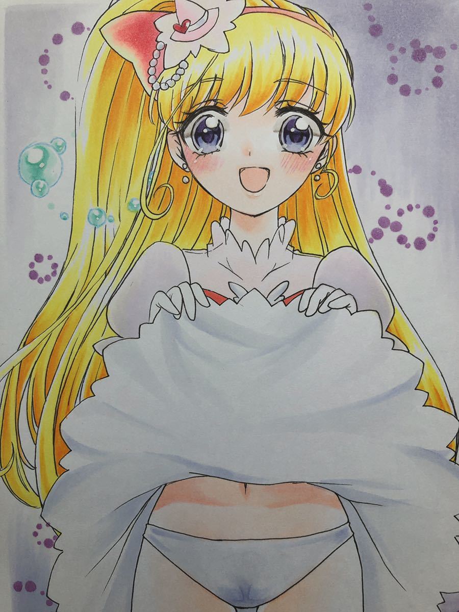 同人 手描きイラスト 女の子 魔法つかい プリキュア キュアミラクル