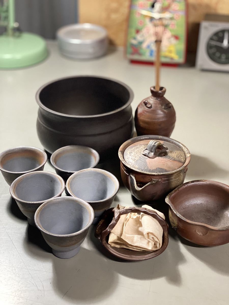 備前焼 瓶掛 煎茶道具 なぶる 茶道具 