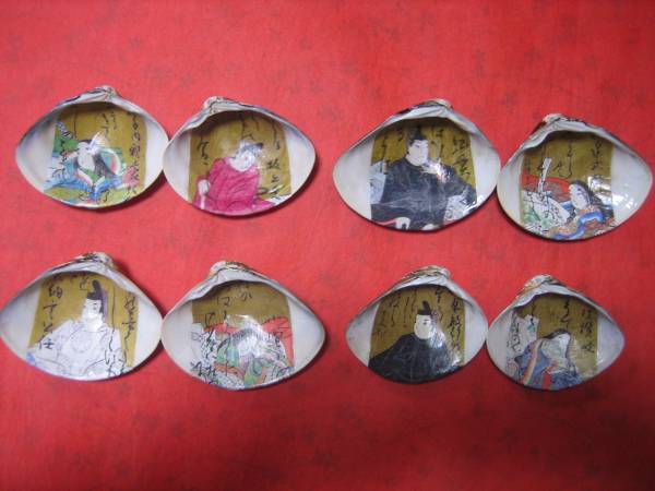 【極美品】蛤貝合わせ向付け 8枚セット箱無し 貝 蛤ハマグリ8cm 7cm 薄皮剥き済み相模湾国産 美術工作用 7.5cm