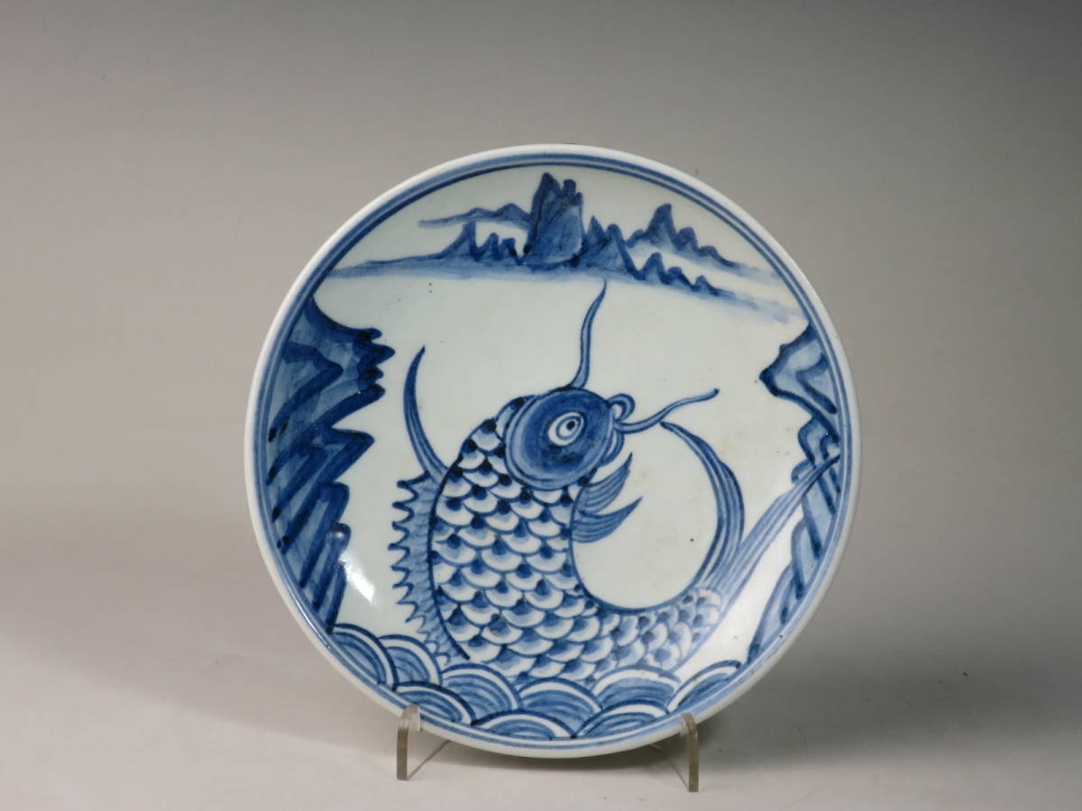 李朝 分院官窯 青花 白磁 鯉 山水画 角皿の入札履歴 - 入札者の順位