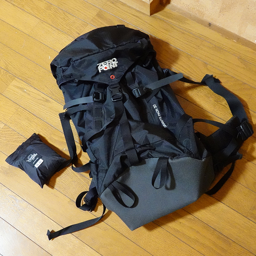 【赤字超特価，格安】 mont-bell モンベル ZERO POINT GRANITE PACK 30 バックパック リュック ブラック 30リットル 防水カバー付き(バックパック)｜売買されたオークション情報、yahooの商品情報をアーカイブ公開 - オークフ バックパック
