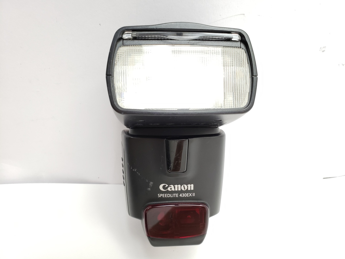 ★ハローカメラ★3883 Canon 430EXⅡ・キャノン純正ストロボ (デジタル対応)・発光します.カメラテスト済み(現状品)