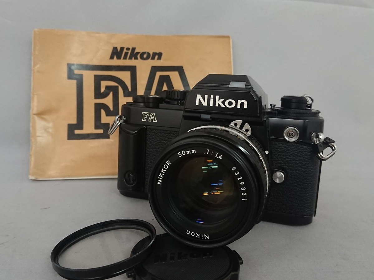 ニコン Nikon FA ブラック NIKKOR 50mm F1.4レンズ付 一眼レフ