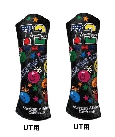 品質保証，定番人気 ２本セット：ブルーティーゴルフ BK:UT-アゲインスト パー７２限定生産品 ユーティリティ用ヘッドカバー カラー：ブラック(その他)｜売買されたオークション情報、yahooの商品情報をアーカ ヘッドカバー