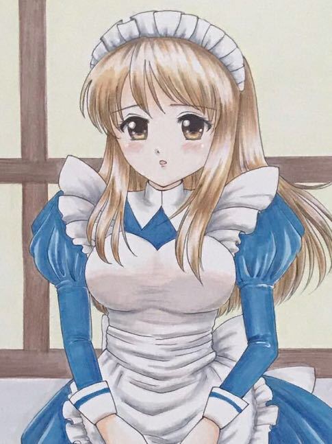 手描きイラスト 涼宮ハルヒの憂鬱 朝比奈みくる メイド 手描きイラスト 売買されたオークション情報 Yahooの商品情報をアーカイブ公開 オークファン Aucfan Com