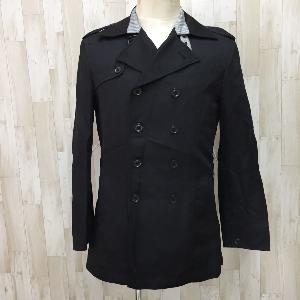 O 0903 Michel Klein ミッシェルクラン メンズ トレンチコート アウター ショート丈 サイズ50 黒 ブラック おしゃれ 男性用 コート 売買されたオークション情報 Yahooの商品情報をアーカイブ公開 オークファン Aucfan Com